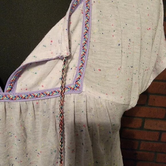 New direction womans peasant short sleev tshirt top - Picture 2 of 9